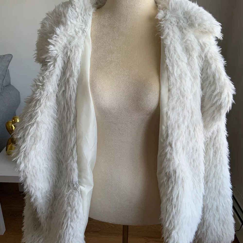 NWT ANTHROPOLOGIE OVERSIZED FAUX FUR JACKET 2X - Picture 5 of 8